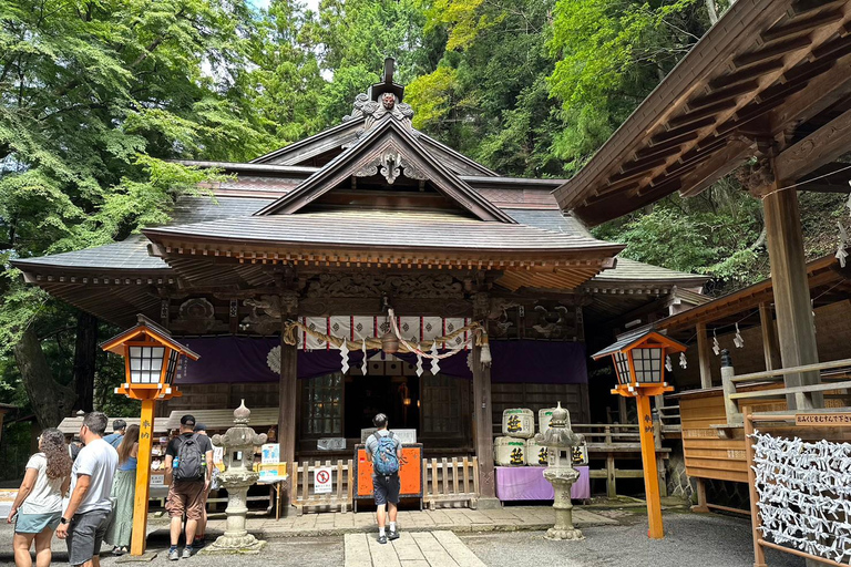 Journée d'excursion autour du mont Fuji et du lac KawaguchiVisite avec prise en charge au monument "LOVE" de Shinjuku