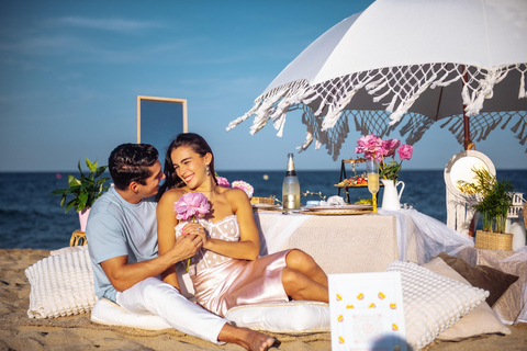 Picnic romántico en la playa