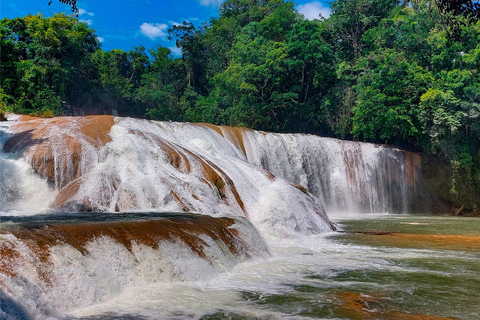 From Palenque: Palenque, Agua Azul Waterfalls and Misol-Ha