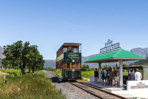 Le tramway du vin de Franschhoek et la visite de la ville de Stellenbosch