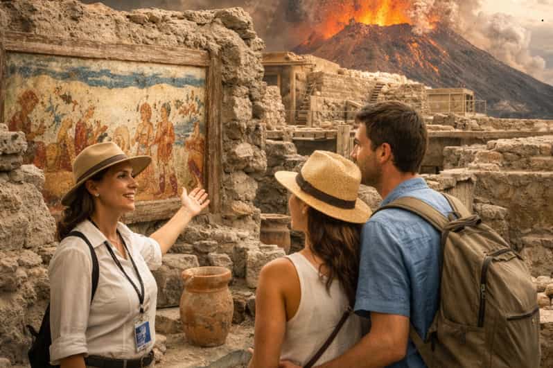 Akrotiri: Guided Tour of the City Frozen by Volcano