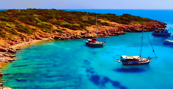 Bodrum: Black Island Boat Trip with Swimming Stops