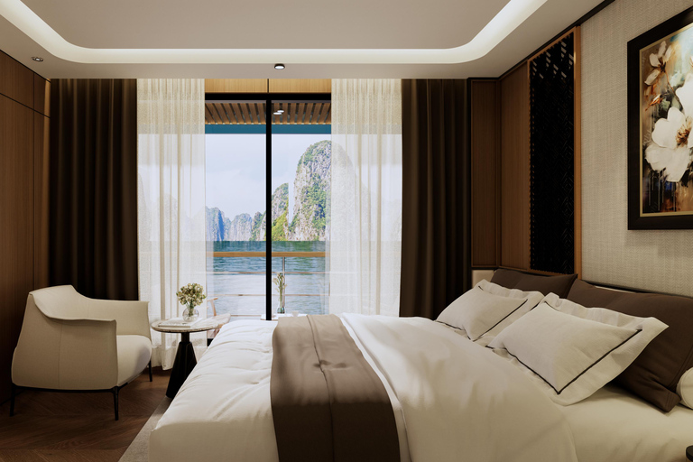 Hanoi: 2-Day Lan Ha & Halong Bay Luxurious Cruise w/Balcony Hanoi: 2-Day Lan Ha & Halong Bay Luxury Cruise with Balcony
