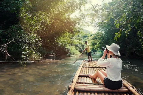 Phuket: Bamboo Rafting, ATV (Optional), Elephant Bathing.
