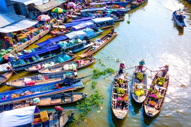 Vanuit Bangkok: Damneon Drijvende & Trein Markten Dagvullende TourPrivétour met deskundige chauffeur-gids en 1 uur boottocht