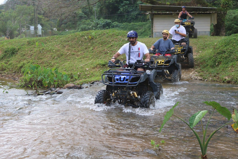 Phuket : Rafting en bambou, grotte des singes et option VTTRafting en bambou avec VTT 30 minutes