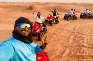 Dubai: safari nel deserto in quad con BBQ ad Al Khayma