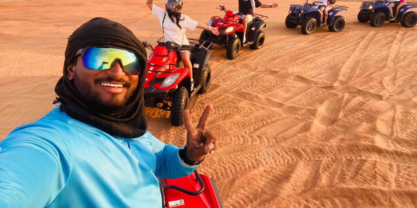 Dubai: Quad Bike Safari, Camels & Al Khayma Camp BBQ Dinner