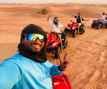 Dubai: Quad Bike Safari, Camels & Al Khayma Camp BBQ Dinner