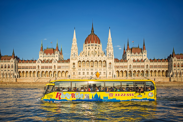 Budapest by Land and Water: Floating Bus Tour 95-Minute Tour