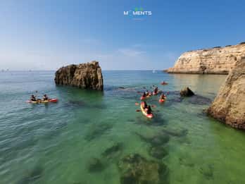 Armação de Pêra: Excursión de 2 horas en kayak por playas salvajes y cuevas