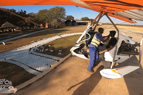 Een Microlight vlucht - Over de Victoria watervallenMicrolight vlucht