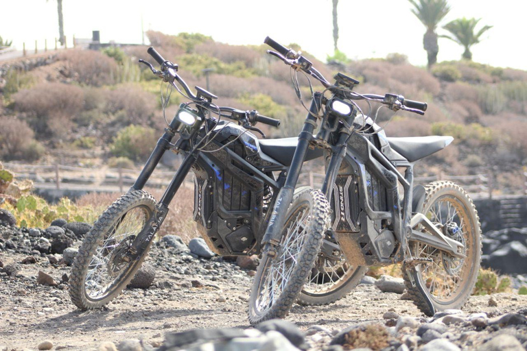 Tenerife: Ocean View Electric Dirt Bike Coastal Adventure 20 min Talaria EBike Test Drive on dirt track