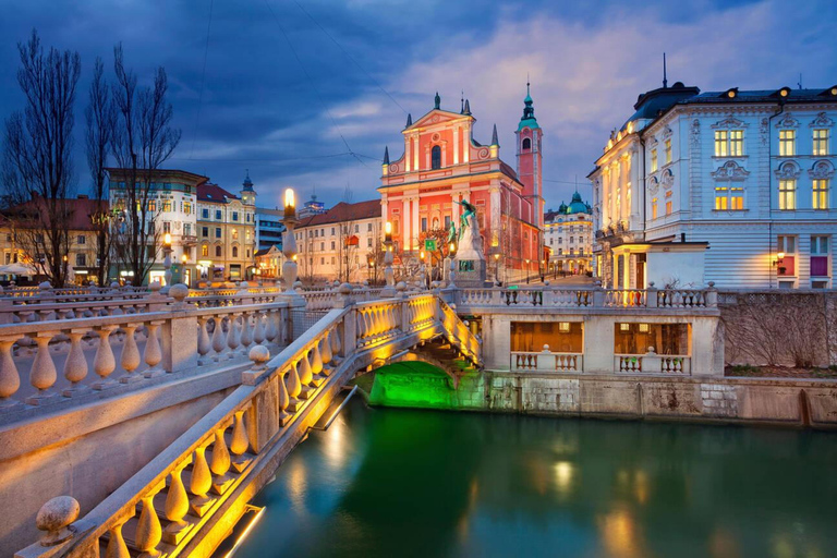 Depuis Zagreb : Excursion privée d&#039;une journée à Ljubljana et au lac de Bled