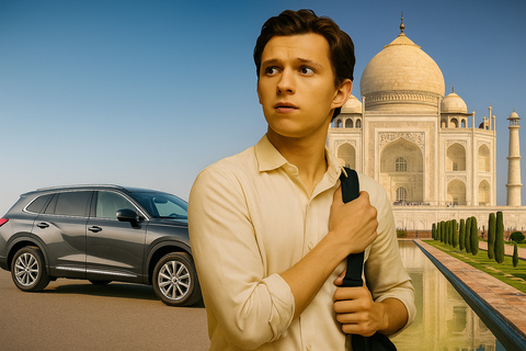 Delhi to Taj Mahal & Fort Tour + Lunch & Photographer From Delhi: Car + Guide