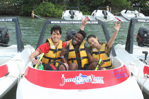 Cancun: Jungle Tour Adventure with Speedboat and Snorkeling.