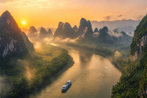 Guilin: Li River Cruise to Yangshuo with Optional Cave Tour 4-Star Cruise Ticket + Lunch
