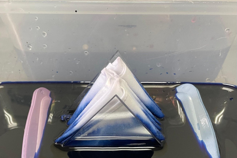 Corso di Shibori Furoshiki al Museo Shibori di Kyoto