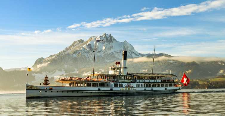 Vanuit Luzern: Pilatus gondel, kabelbaan en boottocht
