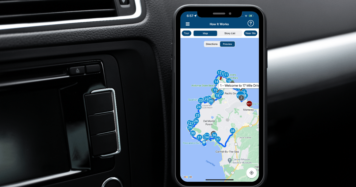 17MeilenAudiotour mit selbstgeführtem Fahren GetYourGuide