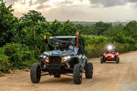 Punta Cana: Night Buggies, Cenote, Dominican Dinner, and Taino Party Punta Cana: Nighttime Buggies, Cenote, Dominican Dinner, and Taino Party