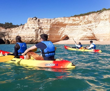 Benagil: Benagil Caves and Secret Spots Guided Kayaking Tour