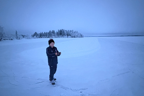 Levi: Self-Guided Lake Skating, Reindeer & Hot Drink