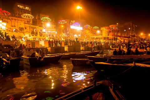 Varanasi: Private Varanasi Tagestour mit SarnathPrivates AC Taxi, Live Tour Guide, Eintrittsgelder und Bootsfahrt