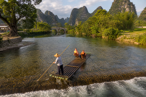 YangShuo: Yulong River Bamboo Raft Ticket with Route Options Jinlong Bridge to Jiuxian 60 Minutes | Up to 2 People
