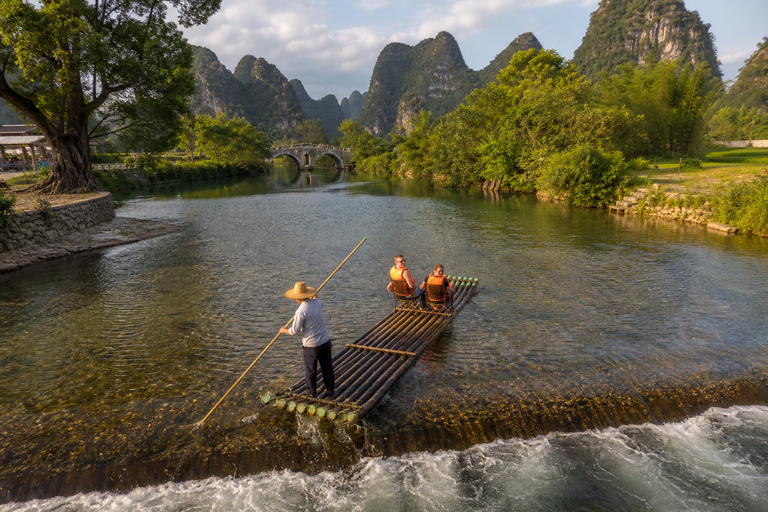 YangShuo: Yulong River Bamboo Raft Ticket with Route Options Jinlong Bridge to Jiuxian 60 Minutes | Up to 2 People
