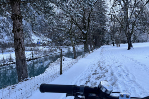 Tour invernale in e-bike a Interlaken: fiumi, laghi e foreste