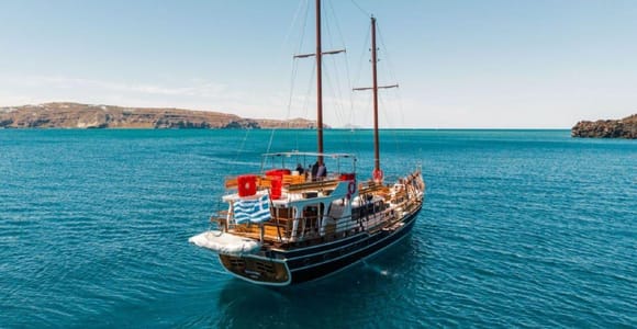 From Santorini: Volcano Cruise With Oia Sunset