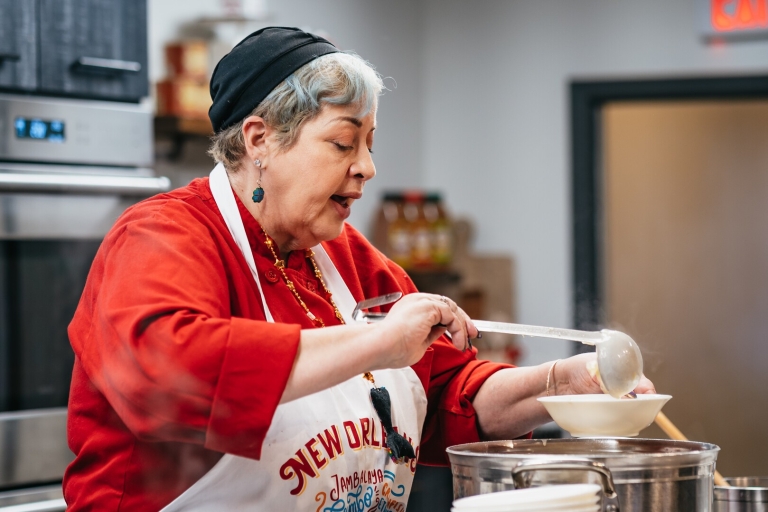New Orleans Lunch & Lesson: Cajun & Creole Cooking Class 2pm Demonstration Class and Meal