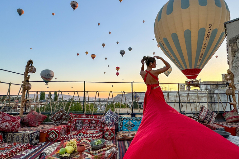 Cappadoce : Photoshop sur les toits en montgolfière