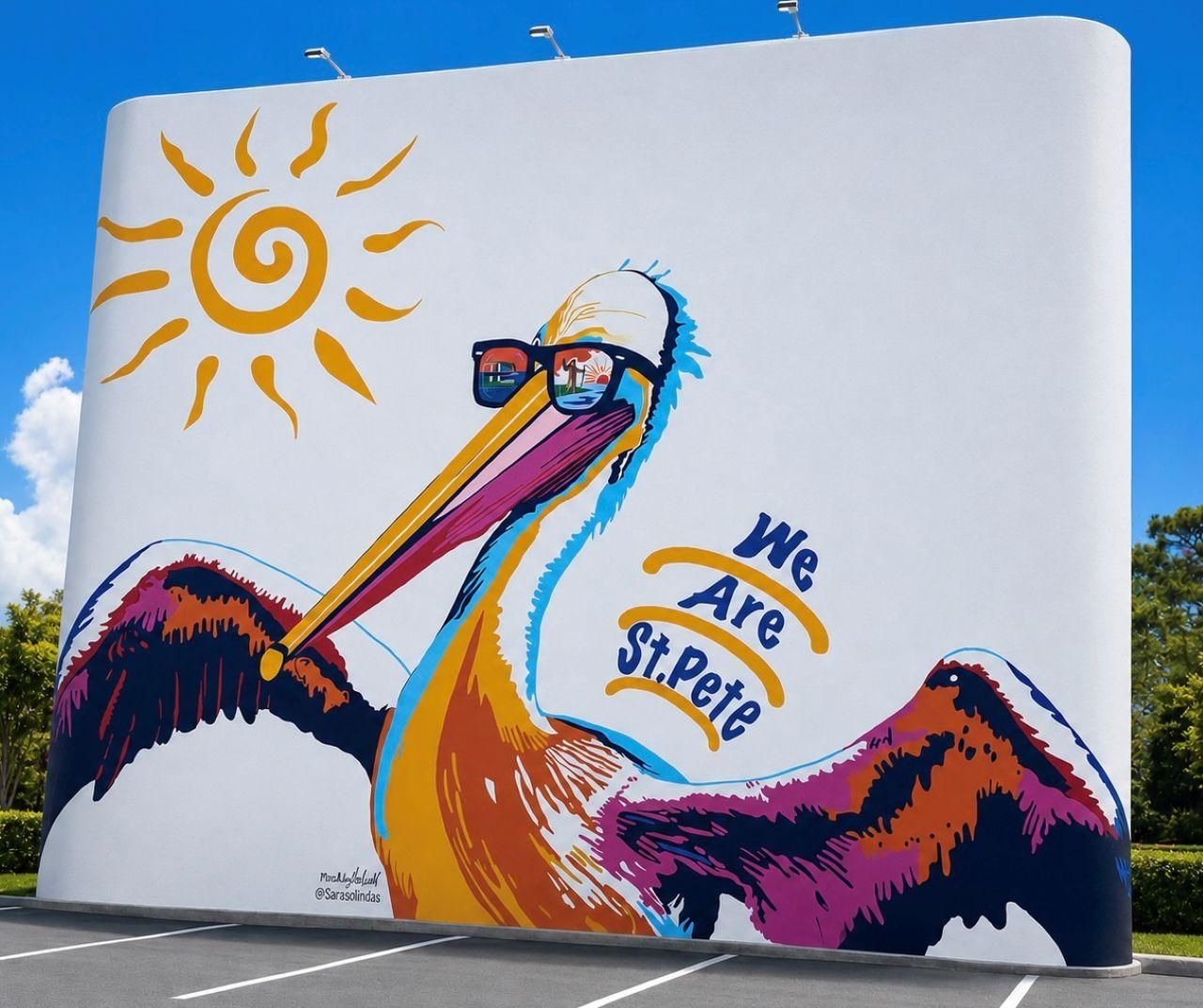 Private Tour zu Wandgemälden und Street Art in St. Petersburg mit dem Golfwagen