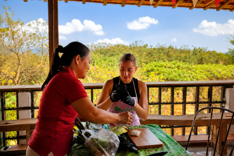 Yogyakarta: Local Market Tour & Mountain Cooking Class Hotel Pickup (Afternoon Sunset Class & Dinner)