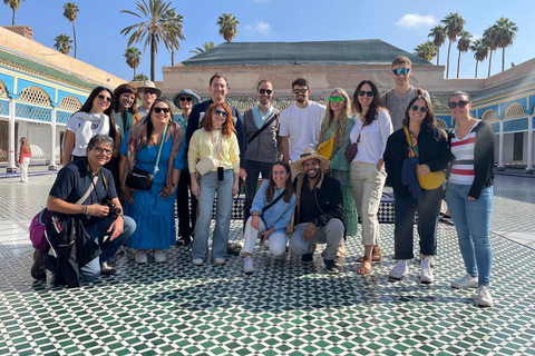Marrakech: Bahia Palace, Madrasa Ben Youssef & Secret Garden Private Tour & Medina Pickup