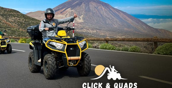 Puerto de la Cruz: Quad Bike Tour to Teide with Photos Included & Local Snack