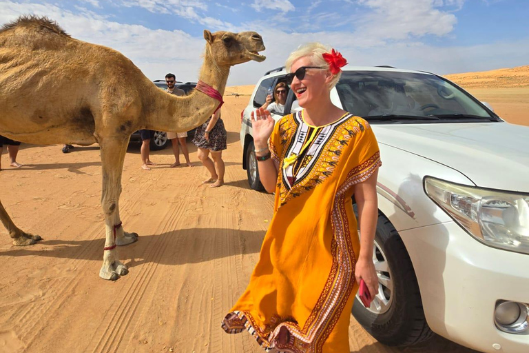 From Muscat: Wahiba Sands Desert Adventure with Sunset Watch