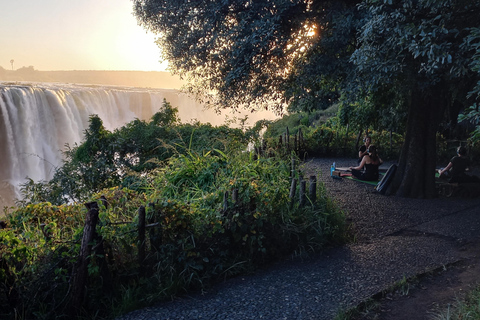 Victoria Falls: Sunrise Yoga Session with Breakfast Private Tour