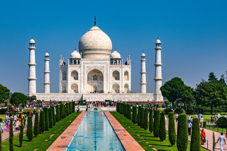 Van Delhi: All-inclusive Taj Mahal Sunrise & Agra Fort TourChauffeur + privéauto + gids