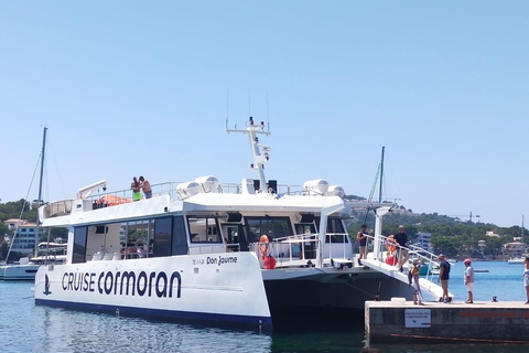 Majorque : Excursion en bateau de 3,5 heures avec baignade et plongée en apnéeLieu de rendez-vous à Santa Ponsa