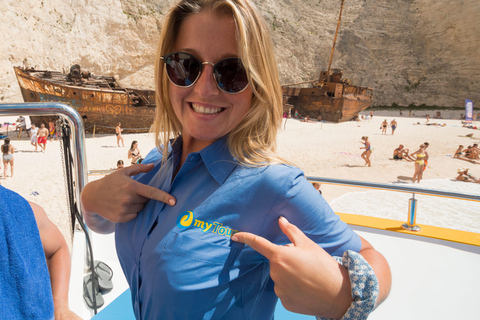 MyTours - Zakynthos: Shipwreck Beach & Blue Caves Boat Tour
