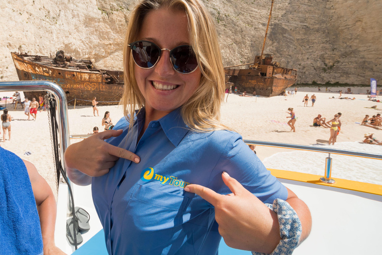 MyTours - Zakynthos: Shipwreck Beach & Blue Caves Boat Tour