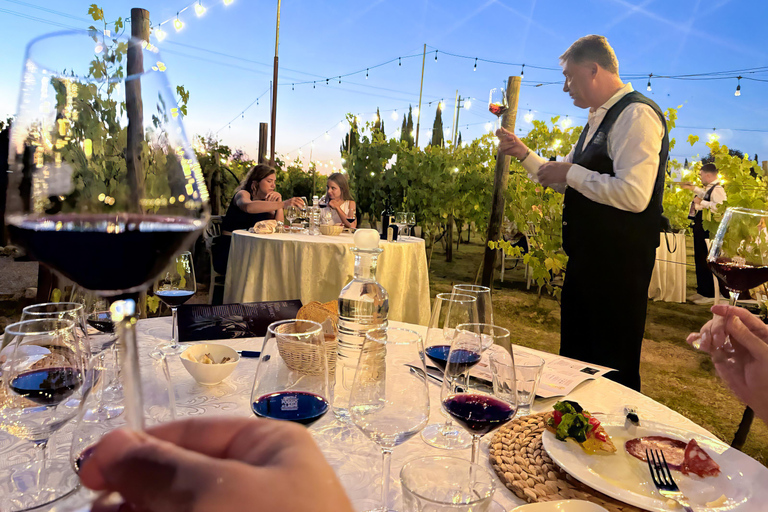 From Florence: Chianti Sunset Dinner & Wine Experience English Guided Tour
