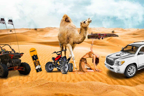 Doha: Safári no deserto com sandboard, passeio de camelo e mar interiorSafári privado no deserto com passeio de camelo