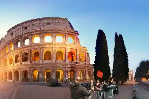 Rome : Colisée, Forum romain et entrée sur la colline du Palatin