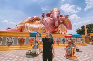 Bangkok: Tagestour zum Highlight-Tempel Pink Ganesha