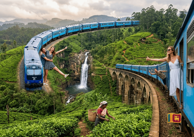 From Kandy: Road & Rail Trip via Nanuoya or Ambewela to Ella