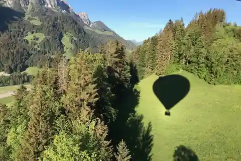 Vol en montgolfière en Suisse